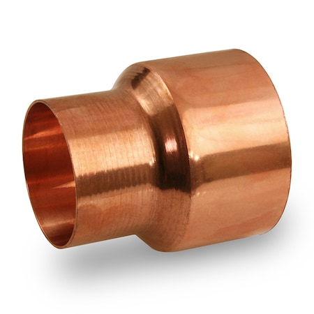 Everflow Copper Reducing Coupling Fitting with Rolled Tube Stop 1/2''x1/8'' CCRC1218