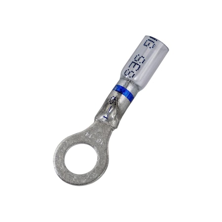 Auveco Crystal Clear Seal Ring Terminals - 16-14 Awg 5/16in Stud, 15PK 22962