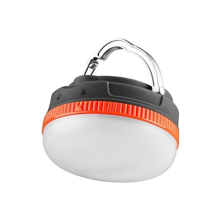 Nebo Galileo Puck 120 Series Lantern, LED Lamp, Warm White Glow, ABS, Orange/Storm Gray NEB-LTN-1010