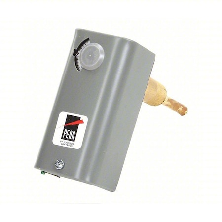 Johnson Controls Line Voltage Mechanical Thermostat, Heat Only, 30 to 50F, Screwdriver, 24 to 277V AC, 1C, 1H A19AAD-5C