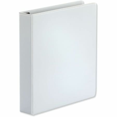 Universal One Comfort Grip Deluxe Plus D-Ring View Binder, 1-1/2" Capacity, 8-1/2 x 11, White UNV30722***