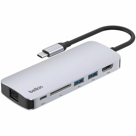 Belkin USB-C 6-IN-1 MULTIPORT HUB 4K60 AVC008FQSGY-V2