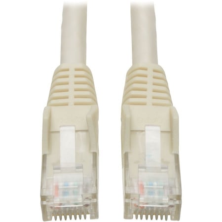 Eaton Tripp Lite Series Cat6 Gigabit Snagless Molded UTP Ethernet Cable RJ45 M/M, PoE, White, 50 N201-050-WH