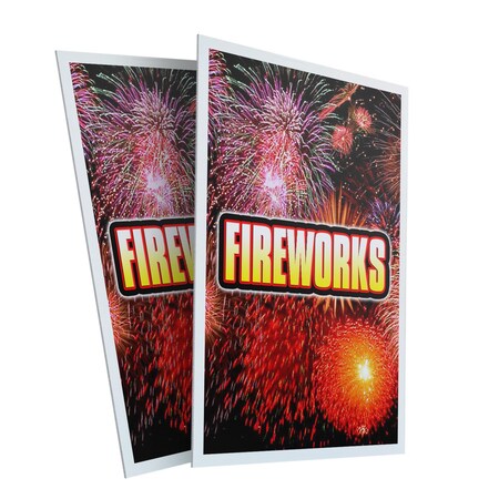 Signmission Fireworks1, Plastic Signs Only 24 Inch x 36 Inch, Corrugated Plastic, 2PK CSB-2436-2PACK-Fireworks1