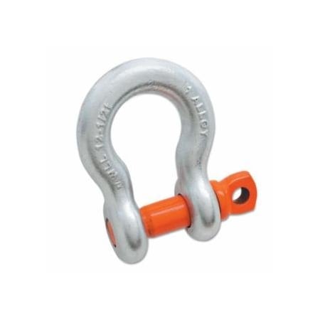 Campbell Anchor Shackle, A-419-G, Screw Pin, Galvanized, 1-1/4 in Opening, 3/4 in, 7 t Working Load Limit 193-5411295