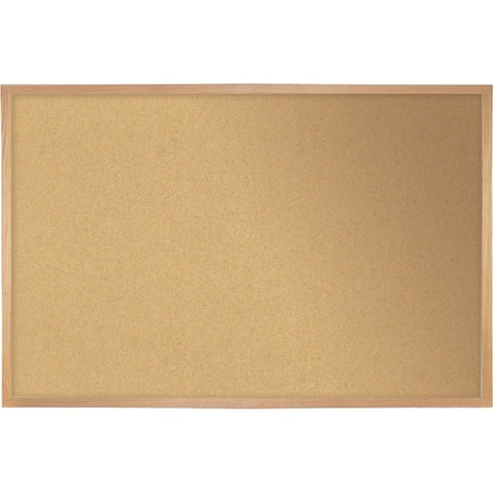Ghent Cork Bulletin Board 72x48", Wood Frame WK46