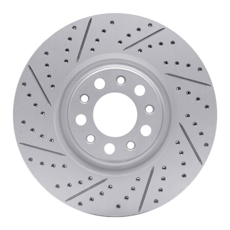 Dynamic Friction Co DFC Geoperformance Rotor - Drilled and Slotted 830-16012L