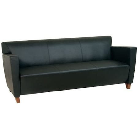 Office Star Sofa, 33-1/2" x 30-3/4", Upholstery Color: Black SL8473