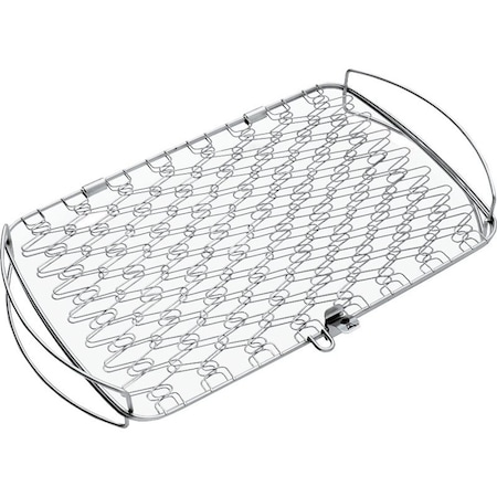 Weber Grilling Basket, Stainless Steel, 16 in OAL 6471