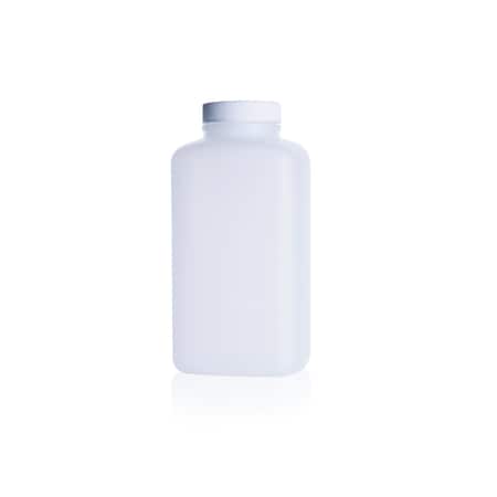 Wheaton HDPE Oblong Bottle, 1000mL, Solid W, PK 116 W218819