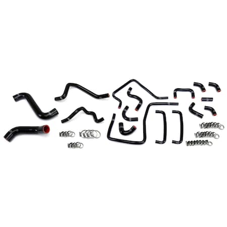 Hps Performance High Temp Reinforced Silicone Radiator, Heater and Ancillary Coolant Hose Kit, Black,  57-1815-BLK