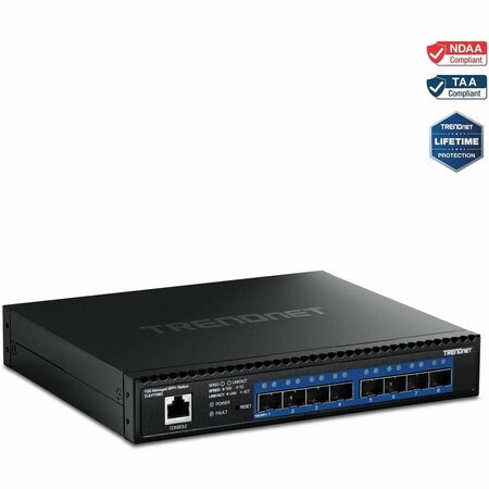 Trendnet 8-P0rt 10G Layer 2 Managed SFP+ Switch TL2-F7080