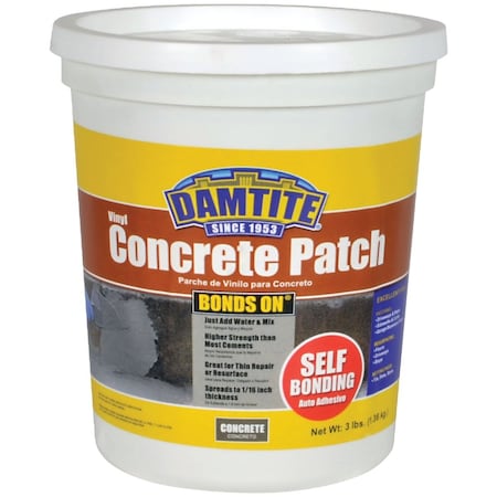 Damtite BondsOn 3 Lb. Gray Ready-to-Use Vinyl Concrete Patch 4003
