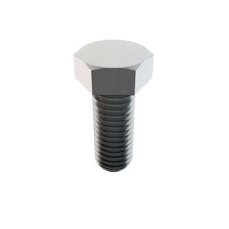 Zoro Select Not Graded, 1/2"-13 Hex Head Cap Screw, Plain Stainless Steel, 1-1/4 in L MS35307-411D