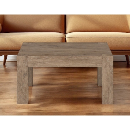Homeroots 34" Gray Square Coffee Table 520922