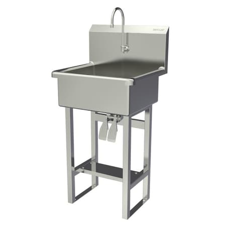 Sani-Lav Wash Station, 23"x20.5"x46.5", SS 524FK2.5