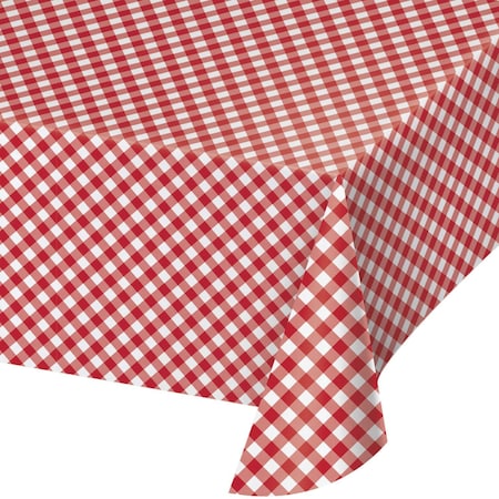 Creative Converting Classic Gingham Paper Tablecloth, 12PK 374550