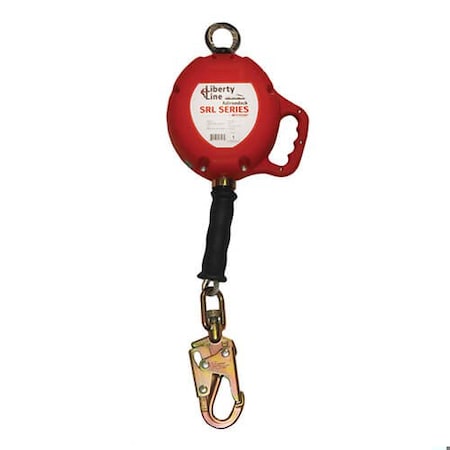 Liberty Line 20 ft Cable Self Retracting Lifeline SRL for Fall Protection with Swivel Snap Hook FAL28017