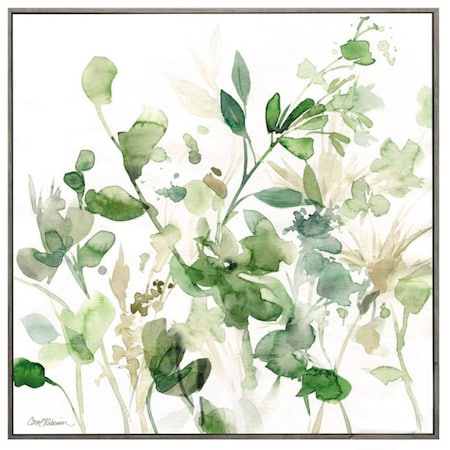 Homeroots 30" X 30" Woodtoned Frame Sage Garden I 365549