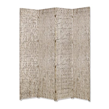 Palacedesigns 1 x 84 x 84 in. Wood Screen, Silver PA3680343