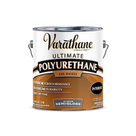 Rust-Oleum Polyurethane, Clear, Semi-Gloss, 1 gal. 6032