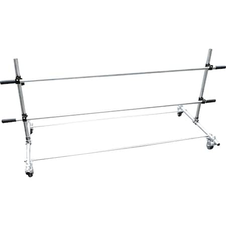 Encore Packaging Economy Paper/Poly Tubing Dispenser Kit - Floor Top Mount - 1 Tier - 36in with Casters EP-5912-36-L-CS