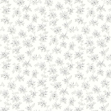 Chesapeake Sofiane Grey Botanical Trail Wallpaper 4072-70040