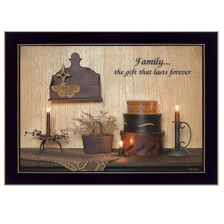 Homeroots Forever Family 1 Black Framed Print Wall Art 415852