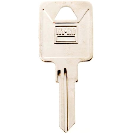 Hy-Ko Key Blank, Brass, Nickel, For: Trimark Cabinet, House Locks and Padlocks 11010TM3