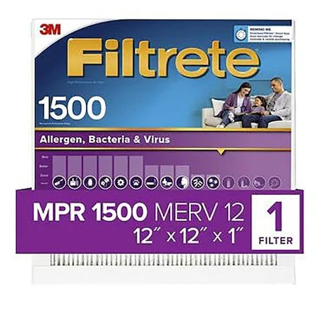 Filtrete Pleated Air Filter 1500MPR 12x12x1 2010-4