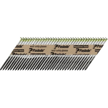 Paslode Framing Nail, 3 in L, Steel, Hot-Dipped Galvanized, Full Round Head, Ring Shank, 2000/CT 650387