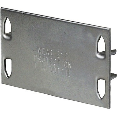 Dottie L.H. Dottie 1-1/2'' x 2-3/4'' 16 Gauge Safety Plate, 100PK 411