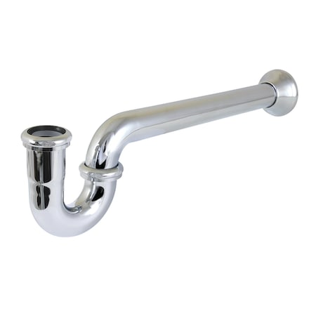 Kingston Brass 1-1/2 in. P-Trap with Bell Flange, 19 in. Length, 18 Gauge, Polished Chrome CC5121