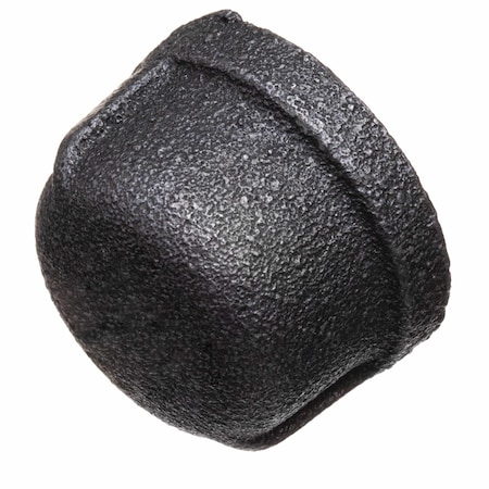 Usa Industrials Pipe Fittings - Black-Coated Malleable Iron - Class 150 - Round Cap - 2-1/2in NPT Female ZUSA-PF-20213