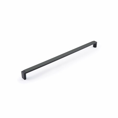 Schaub 12-5/8in Center to Center Quadrato Wide Cabinet Pull Signature Matte Black Finish 20018-MB