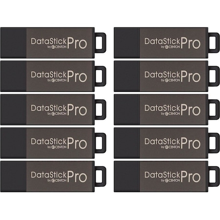 Centon 2 GB DataStick Pro USB 2.0 Flash Drive - 2 GB - USB 2.0 - Gray - 5 Year Warranty - 25 Pack S1-U2P1-2G25PK