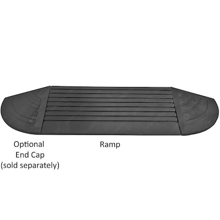 Electriduct Rubber Curb Ramp, 5 Ton, 10000 lb, 10" L CR-RPS-CURB-5T-4-EC