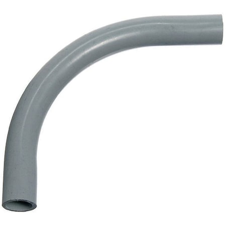 Carlon Conduit Fitting 40 Deg Elbow, 2-1/2 in, PVC, PVC Coated, Gray UA9DK