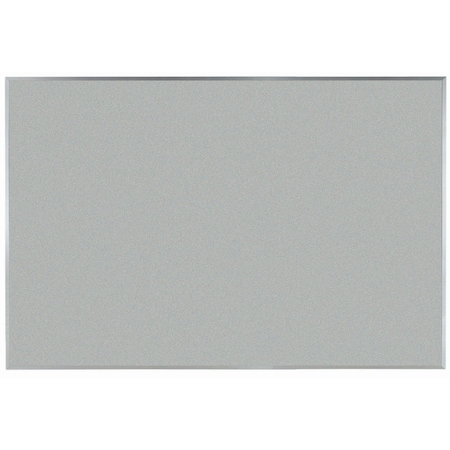 Aarco VIC Cork Bulletin Board w/ a Clear Satin Anodized Aluminum Frame, Oyster Shell 48''Hx72''W DW4872206