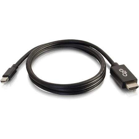 C2G 3FT MINI DISPLAYPORT™ MALE TO HD MALE ADAPTER CABLE - BLACK TAA COMPLIANT 54420
