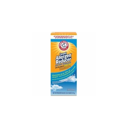Arm & Hammer Commercial Carpet Allergen Reducer, 42.60 oz (2.66 lb), Light Scent, White 84113