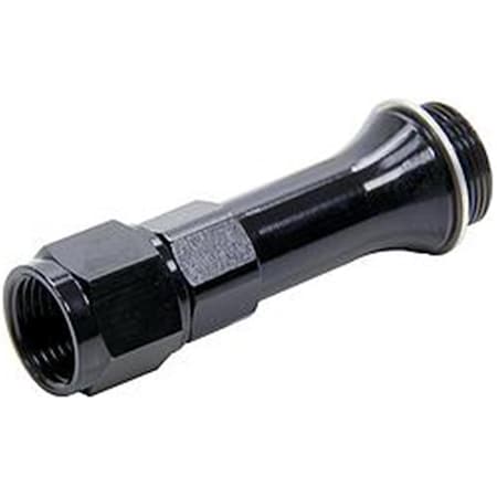 Allstar Performance 0.87-20 in. to Female -8 AN Aluminum Carburetor Fitting with Washer for Holley, Black ALL50902