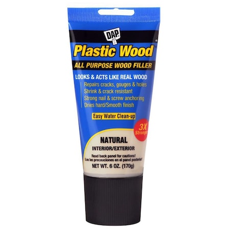 Plastic Wood 6 Oz Dap 00581 Natural Latex-Based All Purpose Wood Filler 7079800581
