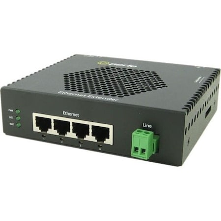 Perle Systems Perle eX-4S110-TB-XT Ethernet Extender - 4 x Network (RJ-45) 06003760