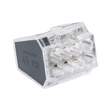 Eccm Industries 8 Port Black Connector, 10PK 3569787