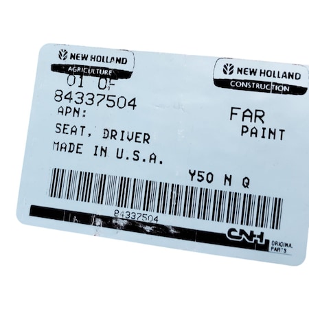Cnh SEAT DRIVER, CNH OEM 84337504 84337504