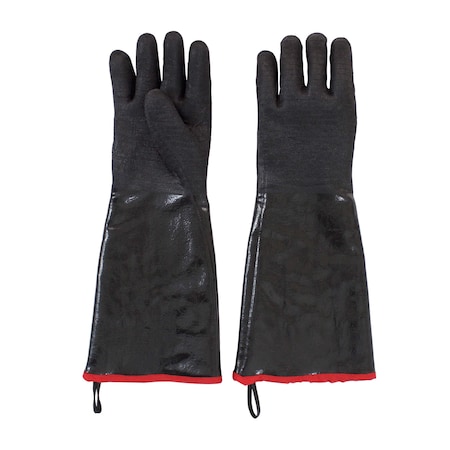 Safety Zone Fryer Neoprene Gloves - Black, 18" - 1 Pair GNBJ-18-2R