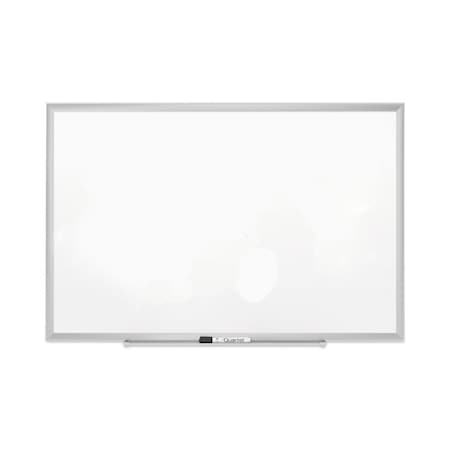 Quartet Magnetic Board, 36"x24", White, Silver, Magnetic Dry Erase, 24", 36", Aluminum Frame, White 2543