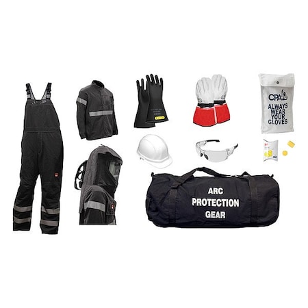 Mechanix Wear Premium Jacket and Bib Kit, S, Black AG40-GP-S-8-FAN