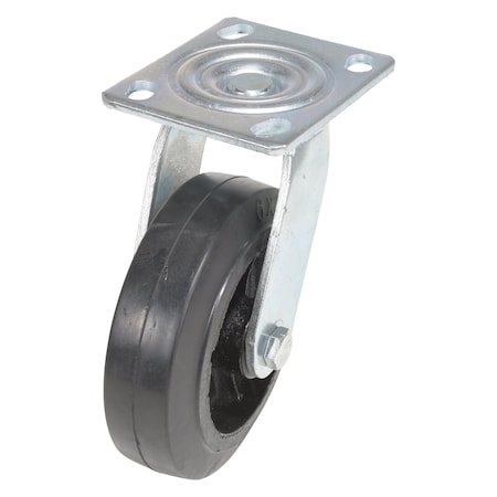 Vestil Rubber Swivel Caster 6 In. Diameter 2 In. Width 507 Lb. Capacity Black CST-VE-6X2MR-S